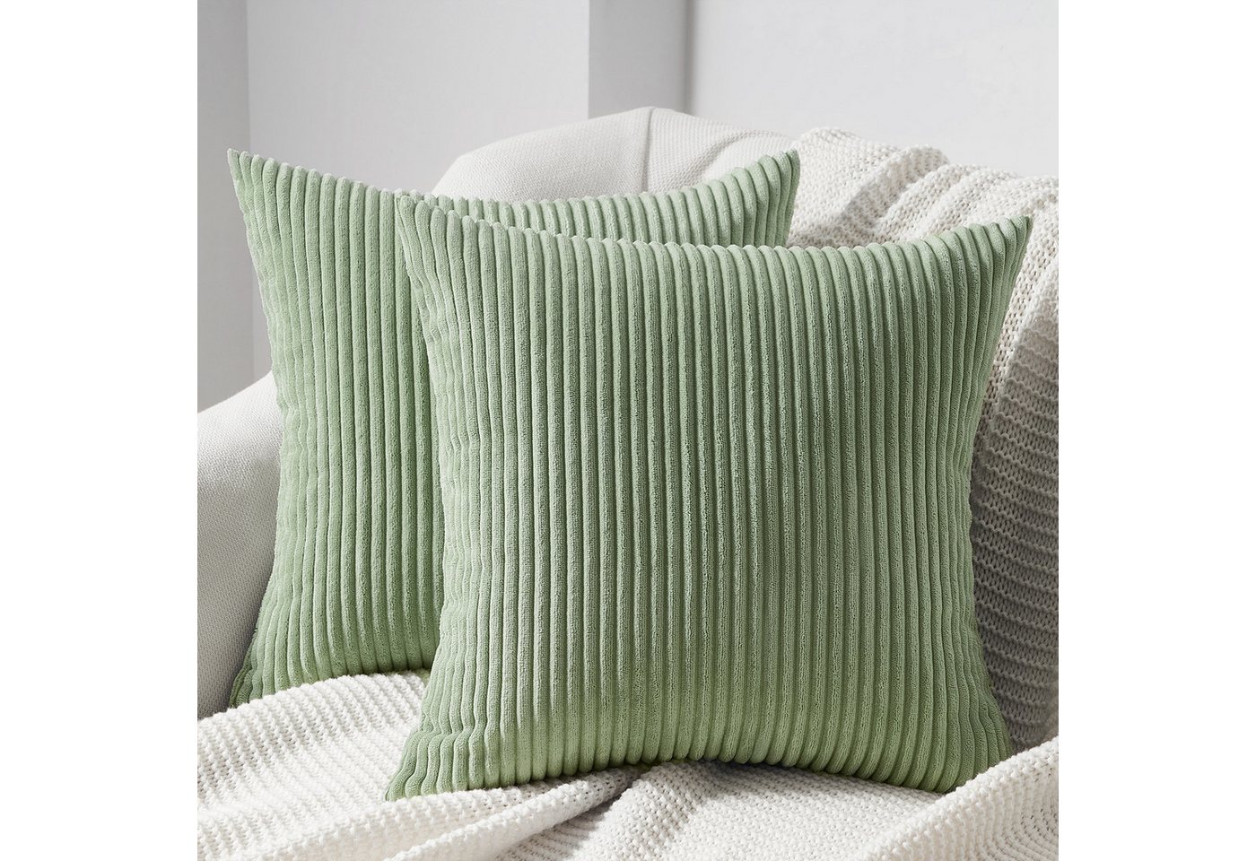 Topfinel Kissenbezug gestreiftes Muster,2er Set Kissenhülle Dekokissen Kissenbezug, Kordsamt 40x40 Sofakissen Couchkissen Zierkissenbezug Dekokissen Topfinel Kissenbezug gestreiftes Muster,2er Set Kissenhülle Dekokissen Kissenbezug, Kordsamt 40x40 Sofakissen Couchkissen Zierkissenbezug Dekokissen von Topfinel