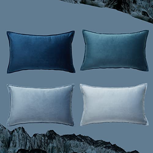 Topfinel Kissenbezug 30x50 blau 4er Set Samt Kinderzimmer deko Kissenbezüge Kissenhülle sofakissen dekokissen Zierkissen Bezug deko für Sofa Schlafzimmer Wohnzimmer Balkon flauschig Topfinel Kissenbezug 30x50 blau 4er Set Samt Kinderzimmer deko Kissenbezüge Kissenhülle sofakissen dekokissen Zierkissen Bezug deko für Sofa Schlafzimmer Wohnzimmer Balkon flauschig von Topfinel