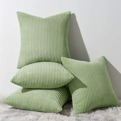 Topfinel Kissenbezug 40x40 Salbei Grün Kordsamt 4er Set gestreiftes Muster Kissenbezüge Kissenhülle Dekokissen Sofakissen Couchkissen Dekokissen Zierkissenbezug Deko Kissenhüllen Wohnzimmer Topfinel Kissenbezug 40x40 Salbei Grün Kordsamt 4er Set gestreiftes Muster Kissenbezüge Kissenhülle Dekokissen Sofakissen Couchkissen Dekokissen Zierkissenbezug Deko Kissenhüllen Wohnzimmer von Topfinel