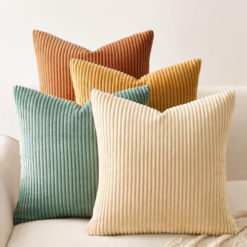 Topfinel Kissenbezug 40x40 cm Orange Blau 4er Set Kordsamt Kissenbezüge Kissenhülle Dekokissenbezug Sofakissen Dekokissen deko für Sofa Schlafzimmer Wohnzimmer Balkon Kinder Flauschig Farbverlauf Topfinel Kissenbezug 40x40 cm Orange Blau 4er Set Kordsamt Kissenbezüge Kissenhülle Dekokissenbezug Sofakissen Dekokissen deko für Sofa Schlafzimmer Wohnzimmer Balkon Kinder Flauschig Farbverlauf von Topfinel