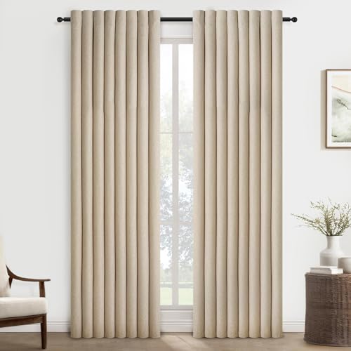 Topfinel Vorhänge Leinenoptik Wohnzimmer Gardinen mit Ösen Halbtransparent Licht Filtern Voile Vorhänge Modern Vorhang 140x225cm für Schlafzimmer Balkontür Kinderzimmer 2er Set Topfinel Vorhänge Leinenoptik Wohnzimmer Gardinen mit Ösen Halbtransparent Licht Filtern Voile Vorhänge Modern Vorhang 140x225cm für Schlafzimmer Balkontür Kinderzimmer 2er Set von Topfinel