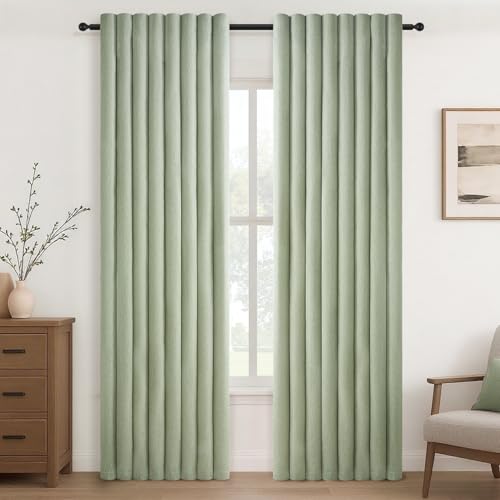 Topfinel Vorhänge Wohnzimmer Gardinen Leinenoptik Modern Halbtransparent Licht Filtern Voile Vorhänge mit Ösen Vorhang Salbeigrün 140x240cm für Schlafzimmer Balkontür Kinderzimmer 2er Set Topfinel Vorhänge Wohnzimmer Gardinen Leinenoptik Modern Halbtransparent Licht Filtern Voile Vorhänge mit Ösen Vorhang Salbeigrün 140x240cm für Schlafzimmer Balkontür Kinderzimmer 2er Set von Topfinel