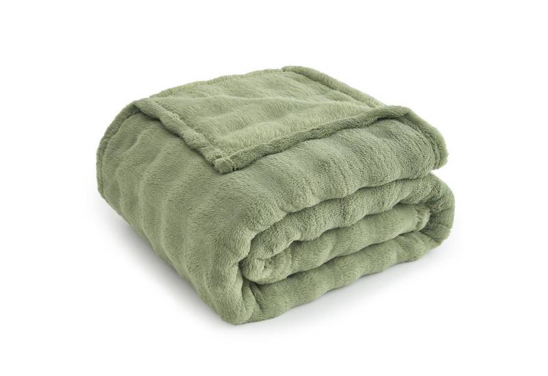 Wohndecke Kuscheldecke 150x200 weiß, Fleecedecke weich, Topfinel, dicke Decke, Wolldecke Sofadecke, luxuriös gestreift Muster Wohndecke Kuscheldecke 150x200 weiß, Fleecedecke weich, Topfinel, dicke Decke, Wolldecke Sofadecke, luxuriös gestreift Muster von Topfinel