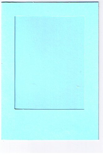 Tophobby 4 Passepartoutkarten hellblau mit weissem Umschlag von Tophobby