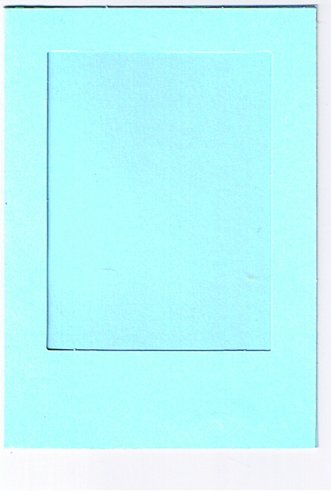 Tophobby 4 Passepartoutkarten hellblau mit weissem Umschlag - Greetungskarte von Tophobby