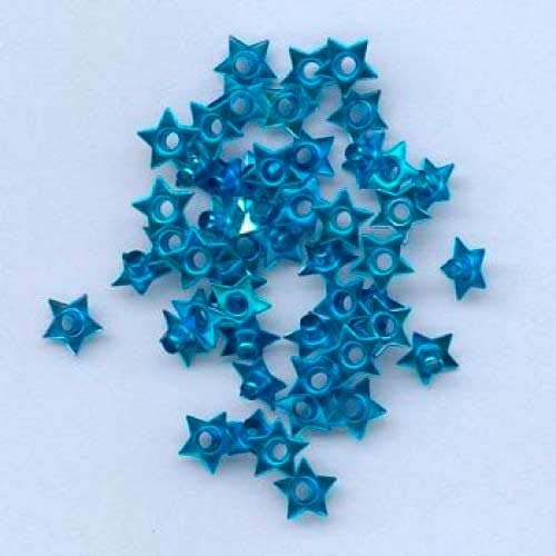 Tophobby 50 Eyelets 8mm Stern metallic-blau von Tophobby