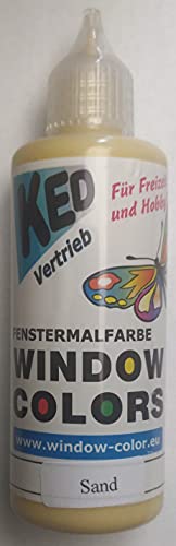 Tophobby Window-Color-Premiumfarbe Fensterfarben frei wählbar auch Konturenfarbe (BEIGE/SAND) von Tophobby
