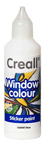 Tophobby Fensterfarbe 80 ml Kristallklar Enkaustik Fenstermalfarbe Glow in the Dark von Tophobby