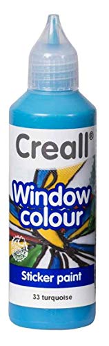 Tophobby Window-Color-Premiumfarbe Fensterfarben frei wählbar auch Konturenfarbe (TÜRKIS) von Tophobby