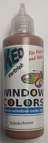Tophobby Window-Color-Premiumfarbe Fensterfarben frei wählbar auch Konturenfarbe (SCHOKOBRAUN) von Tophobby