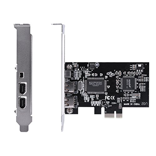 1394a-Controllerkarte, PCI-E PCI Express FireWire 1394a IEEE 1394-Controllerkarte mit Firewire-Kabel von Topiky