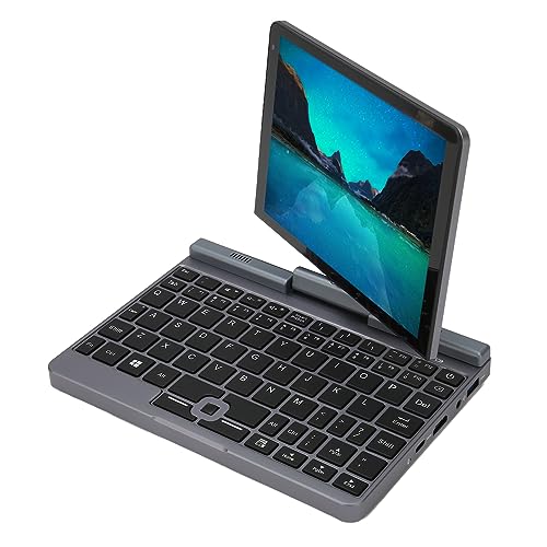 8 Zoll Touchscreen Laptop, Tablet Computer für Win 11, 180° Flip Laptop mit Stift, Ergonomisches Design, LPDDR5 12 GB RAM, Alder Lake Prozessor (12 GB + 128 GB EU-Stecker) von Topiky