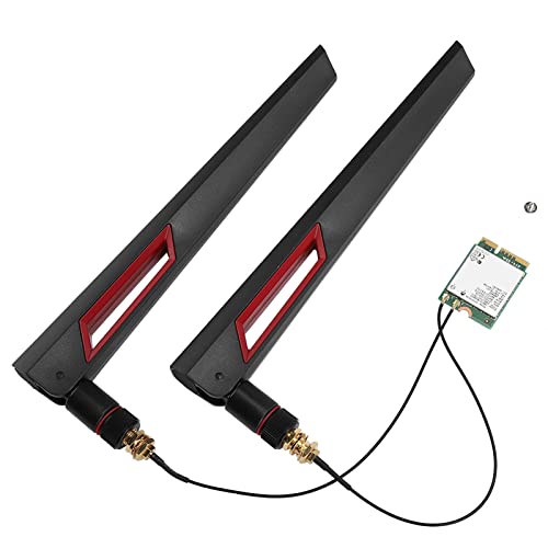 Dual Band Wireless Netzwerkkarte, Wireless Netzwerkkarte AX201NGW mit AC88u Dual Band WiFi Antenne + Ipex4 Verbindungskabel für Desktop Boards von Topiky