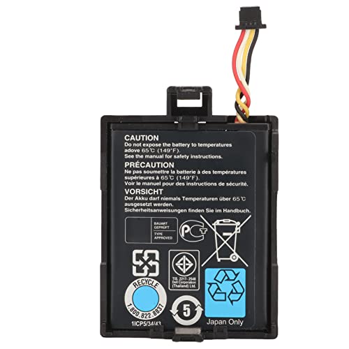 Topiky T40JJ 70 K80 Akku, T40JJ Laptop Akku Ersatz, 3,7 V 1,8 Wh 500mAh Controller Akku für PowerEdge Akku für PERC H710 H710P H730 von Topiky