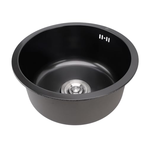 Topiky 15,7 X 14,0 Zoll Unterbau Küchenspüle, Edelstahl Einzelbecken Küchenspüle, Kleine Küchenspüle, Barspüle für Küchenbar von Topiky