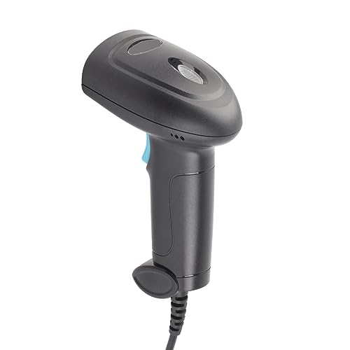 Topiky 1D Barcode Scanner, Kabelgebundener USB Barcode Scanner mit Ergonomischem Griff, Wasserdichter IP54 Barcode Leser für Supermarkt, Geschäft, Lager, Schnelles, Genaues Scannen von Topiky