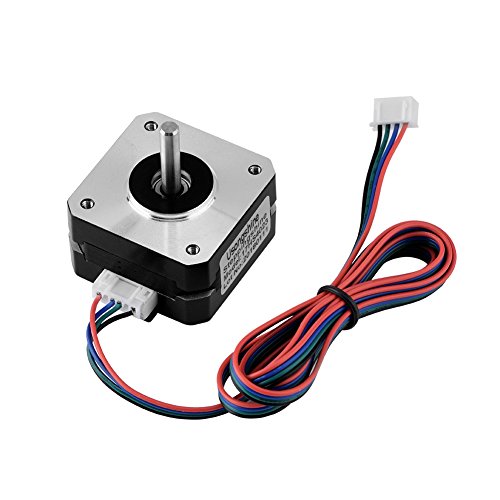 Topiky 3D-Druckermotoren, 3D-Druckerzubehör Schrittmotor 42 * 42 * 23 Mm Extruderschrittmotor mit Einem 100 cm Langen Verbindungskabel für 3D-Drucker, Maschinen und Geräte von Topiky