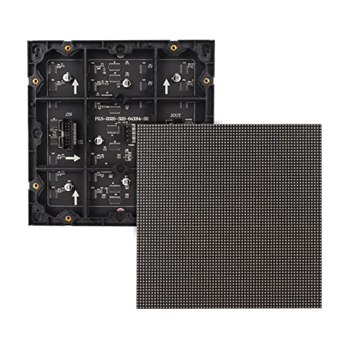 Topiky 64 X 64 4096 Pixel RGB Vollfarb LED Matrix Panel, LED Matrix Display mit 2,5 Mm Abstand, Einstellbare Helligkeit für Entwickler, Elektronik Enthusiasten für RPi für Pico für ESP32 von Topiky