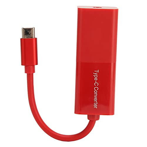 Topiky 65 W USB C zu DC Stromkabel mit PD Emulator für Laptops und Mobiltelefone, Intelligente Konvertierung, Anwendbarkeit Bis zu 20 V (Rot) von Topiky
