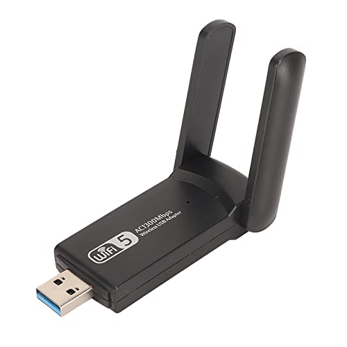 Topiky AC600M USB-WLAN-Adapter, Dualband-Wireless-Netzwerk-Dongle mit Antenne für Laptop-Desktop, Unterstützt10/11/8.1/8/7/XP/für Vista, OS X von Topiky