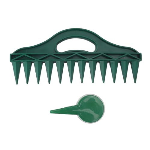 Topiky Aussaat Samen Spender Set, 12 Löcher, Samen Im Erdgräber Pflanzgefäß, Garten Handpflanzer Säwerkzeug, Garten Samen Abstandshalter mit Verstellbarem Garten Handpflanzer Säwerkzeug von Topiky