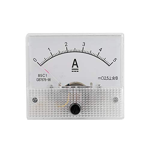 Topiky Current Analog Amperemeter Voltmeter, Professionell Langlebig 2.5 Genauigkeit Spannung Analog Voltmeter Panel Amperemeter Current Voltmeter des CC 85 Analog Current C1 (DC Topiky Current Analog Amperemeter Voltmeter, Professionell Langlebig 2.5 Genauigkeit Spannung Analog Voltmeter Panel Amperemeter Current Voltmeter des CC 85 Analog Current C1 (DC von Topiky