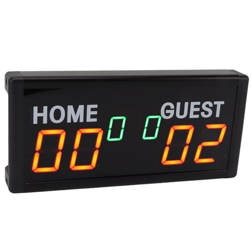 Topiky Elektronische Anzeigetafel, Tragbarer LED Digitalanzeiger, Tragbare Elektronische Tischanzeigetafel mit Fernbedienung, für Badminton, Basketball, Fußball, Indoor Spiele (EU) von Topiky