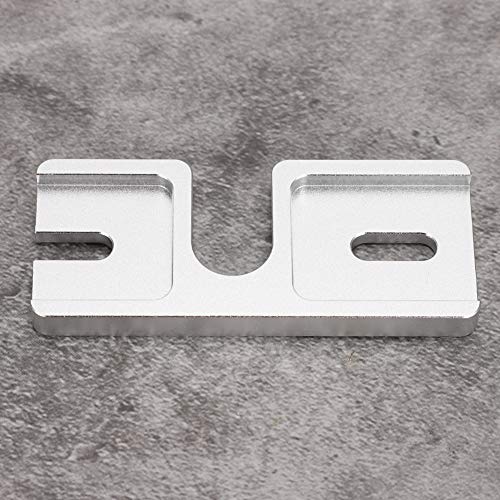 Topiky Feste Montageplatte für 3D-Drucker, Feste Aluminium-Montageplatte für 3D-Drucker Silber Hochwertiges Zubehör für V6, Präzise Löcher, Stabile Schrumpfung, Haltbarkeit von Topiky