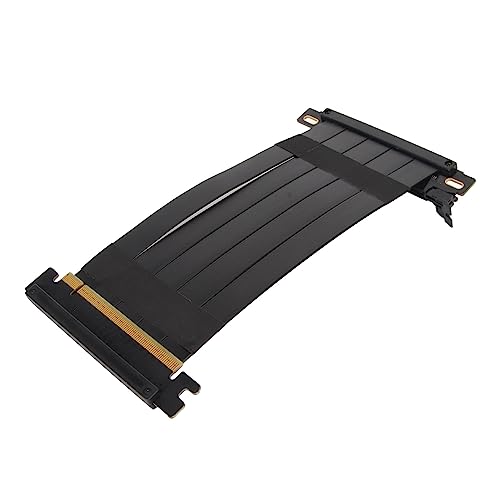 Topiky GPU Verlängerungskabel, PCIE 4.0 X16 Grafikkarten Verlängerungskabel mit Hoher Flexibilität und Effizienz, für RTX 4090 für RX 7900 XT (Schwarz) von Topiky