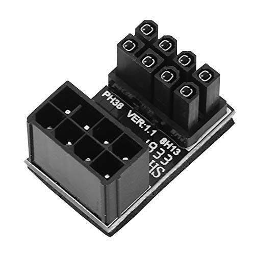 Topiky -Grafikkarten-Stromanschluss, Grafikkarten-Stromanschluss 8PIN-Adapter Durch Drehen um 180 ° Kann der Platz Im Gehäuse Vergrößert Werden (PH38B (Schnalle unten)) von Topiky