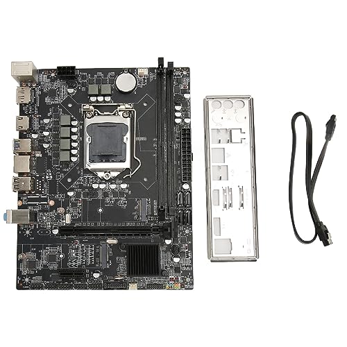 Topiky H410M M ATX Motherboard, LGA 1200 DDR4 Desktop Motherboard, Gaming Motherboard mit SATA 3.0 M.2 NVMEN.2 NGFF PCIe 3.0 X16 DisplayPort HD Ausgang von Topiky