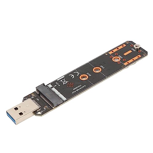 Topiky NVME auf USB Adapter, M.2 auf USB 3.1 Adapter 10 Gbps Konverter Reader, 10 Gbps USB 3.2 Gen 2 auf NVME PCI E SATA M2 Adapter für 2230 2242 2260 2280 SSD von Topiky
