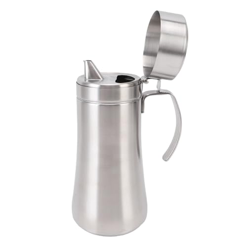 Topiky Olivenölspenderflasche, Edelstahl Olivenölspender Flasche, Essig Können Topf -Leckdosenölbehälter mit Deckel, Ölbehälter mit Deckel für Küchenkochen BBQ (800 ml) von Topiky