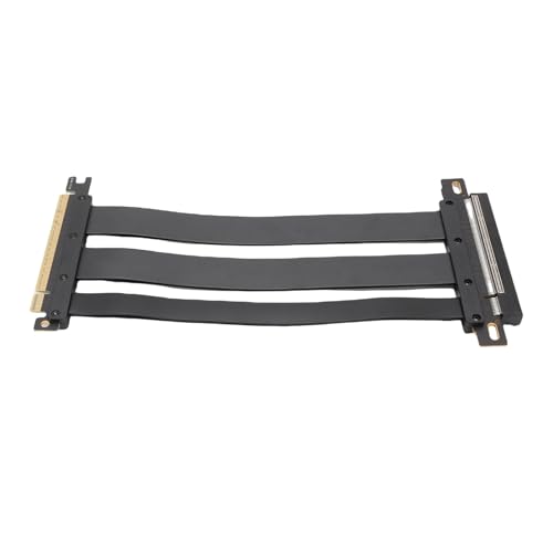 Topiky PCIE 5.0 X16 GPU Verlängerungskabel 128Gbit / S Gen 5 Flexible Extender Karte für RTX4090 5090 RX8900 RX7900XTX mit Ultra Flexible Kabeltechnologie Vertikaler GPU Display (B) von Topiky