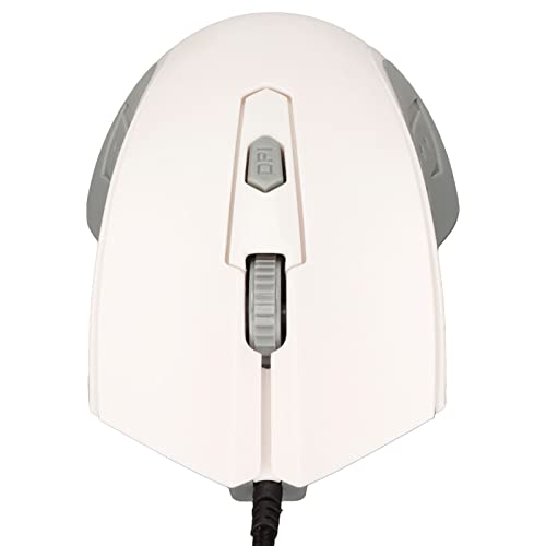 Topiky Smart Voice Mouse, Ergonomische Gaming-AI-Voice-Maus mit 800/1200/1600/2400 DPI Einstellbar und RGB-Hintergrundbeleuchtung, Maus mit Eingebautem Mikrofonlautsprecher, für Home von Topiky
