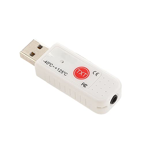 Topiky USB Thermometer Temperatur, Innen Außen PC Sensor, Doppelsensor, Computer, USB Thermometer, Datenlogger, Recorder für PC, Laptop, Computerraum, Speicher, Logger, Alarm von Topiky