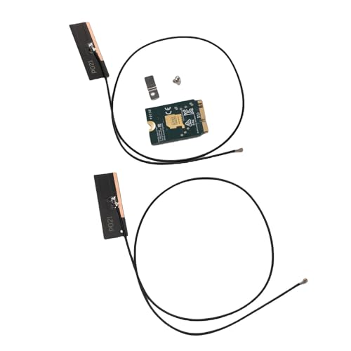 Topiky WiFi 6E Wireless Karte, Erweiterung auf Tri Band 6 GHz/5 GHz/2,4 GHz M.2 NGFF Wireless Bluetooth5.2, 4200 Mbit/s Laptop Wireless Karte mit Dual 8 dBi Antenne, Netzwerkadapter von Topiky