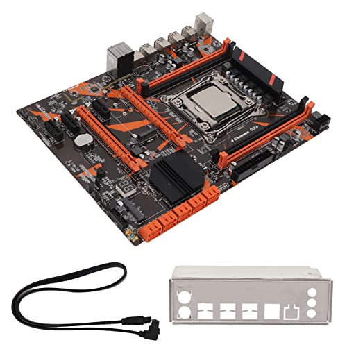 Topiky X99 DDR4 Motherboard mit 10 X SATA3.0 Anschlüssen, LGA2011 DDR4 ATX Motherboard, NVME M.2 Schnittstelle, Drahtlose Netzwerkkarte, Stabile Stromversorgung, LGA 2011 3 CPU Steckplatz von Topiky