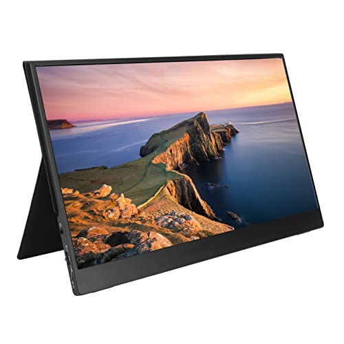 Tragbarer 14-Zoll-FHD-Monitor für Laptops, Computeranzeige HDR 178 ° IPS-Gaming-Monitor mit HD-Multimedia-Schnittstelle, Externer Monitor für Laptops mit Magnetischer Abdeckung von Topiky