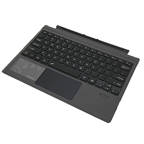 Ultra Schlanke Tragbare Tastatur, Drahtlose Tastatur mit Touchpad, Auto Sleep und Wake, 7 Farbige Hintergrund Beleuchtungs Tastatur für Pro3 4 Pro5 Pro6 Pro7 von Topiky