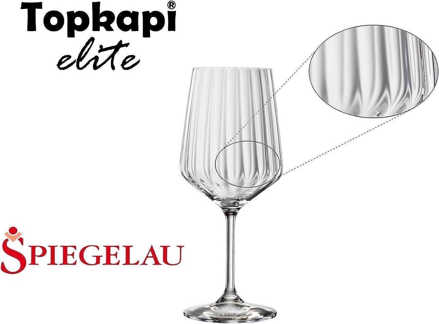 Topkapi elite Cocktailglas Topkapi elite Aperol Spritz Glas Leimbach I 4 Stück, Kristallglas von Topkapi elite