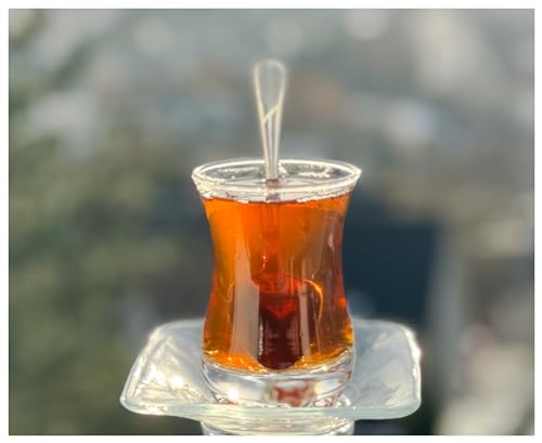Topkapi – 18-TLG Türkisches Tee-Set Ebru-Sultan, 6 Teegläser, 6 Untersetzer, 6 Teelöffel, Komplett-Set von Topkapi