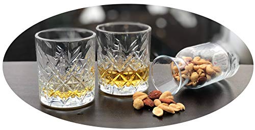 Topkapi 250.668 3-TLG Whisky-Set Dallas mit Zwei Whisky-Gläsern/Tumbler und Einer Karaffe, Retro-Design und Kristall-Look von Topkapi