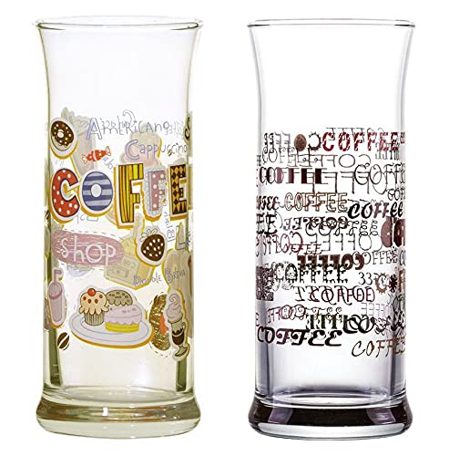 Topkapi 251.004-6-TLG Eiskaffee Gläser “Roma“ mit Dekor für Milchkaffee, Milchshake, Frappe, Cocktails, Longdrinks, Kakao von Topkapi
