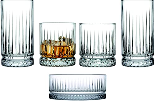 Topkapi 251.130 5-tlg Genuss-Set Glen Fonda mit 2x Whisky D.O.F. Tumbler, 2x Longdrink XL und 1x Schälchen XL, Whisky + Cocktail im Xl-Genuss von Topkapi