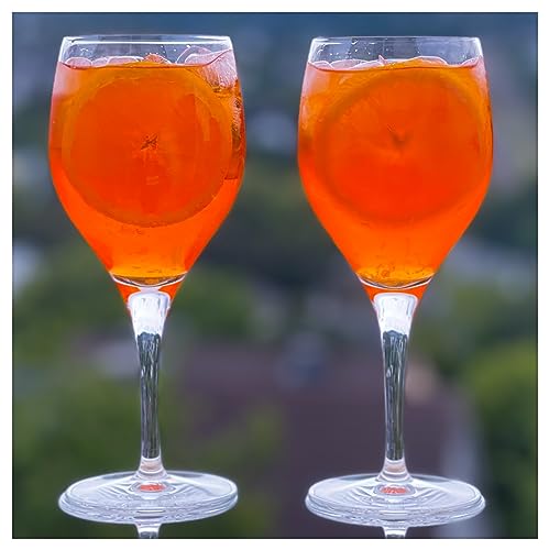 Topkapi Aperol Spritz Glas Birlenbach – Aperol Spritz Gläser, Cocktail Glas, 420ml, Profi-Glas Bleifreies Kristallglas für Aperol Spritz, Lillet, Hugo, Amalfi, Cocktails, 6 Stück von Topkapi