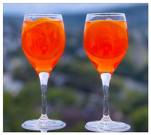 Topkapi Aperol Spritz Glas Burbach – Aperol Spritz Gläser, Cocktail Glas, 340ml, Profi-Glas Bleifreies Kristallglas für Aperol Spritz, Lillet, Hugo, Amalfi, Cocktails, 6 Stück von Topkapi