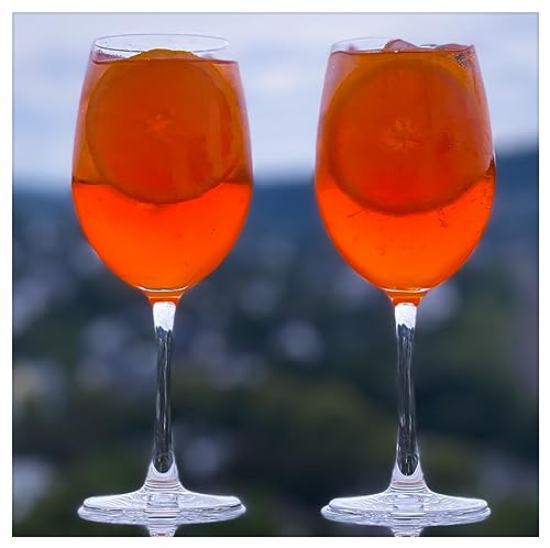 Topkapi Aperol Spritz Glas Hofbach XL – Aperol Spritz Gläser, Cocktail Glas, 470ml, Profi-Glas Bleifreies Kristallglas für Aperol Spritz, Lillet, Hugo, Amalfi, Cocktails, 6 Stück von Topkapi