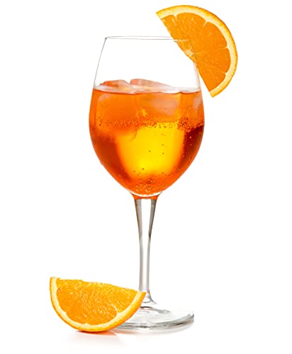 Topkapi Elite Aperol Spritz Glas Zora – speziell für Aperol Spritz, Cocktails, Cocktailgläser, bleifreies Kristallglas, 6 Stück von Topkapi