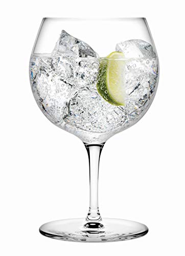 Topkapi Elite Gin Tonic XL 66300 Cocktailgläser – Bleifreies Kristallglas speziell für Gin and Tonic, Ballonglas, Cocktail Glas, 585ml, 6 Stück, Exzellenter Genuss von Gin Tonic von Topkapi